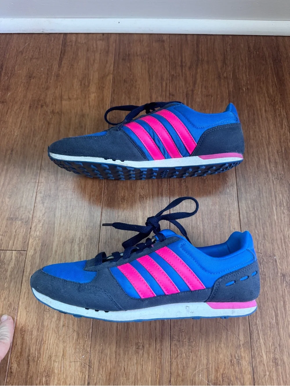 adidas Blue and Pink Athletic Sneakers
